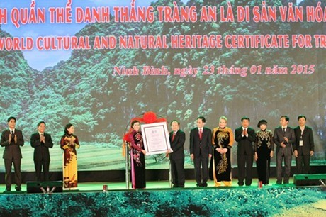 Ninh Bình đón Bằng ghi danh Quần thể danh thắng Tràng An là Di sản văn hóa và Thiên nhiên thế giới  - ảnh 1